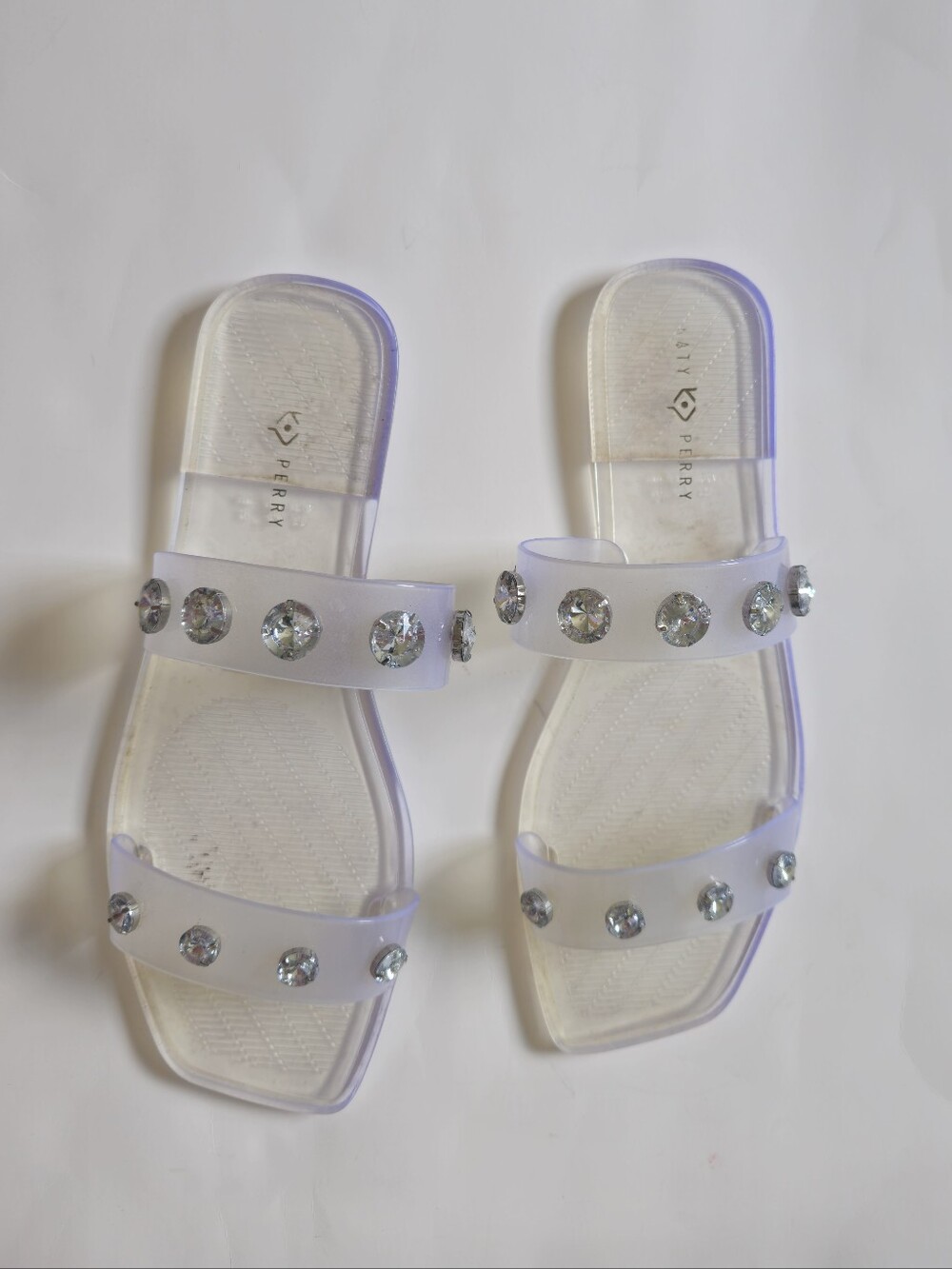 Katy Perry The Geli Sandals clear jewels gem embellished